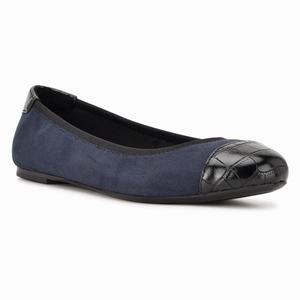 Nine West Capted Ballet Flats - Dark Blue - Ireland (AF0718532)